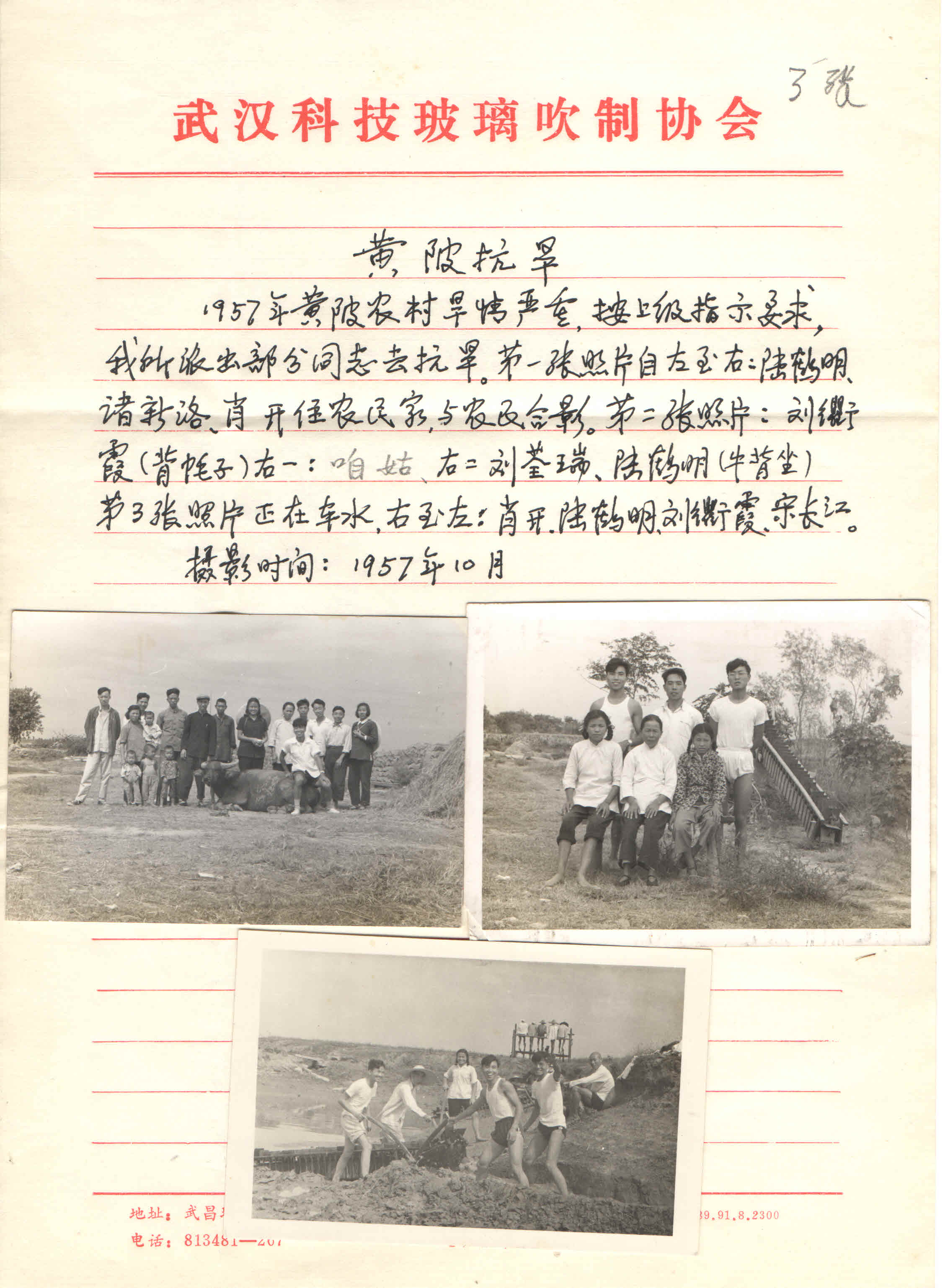 1957年应上级指示