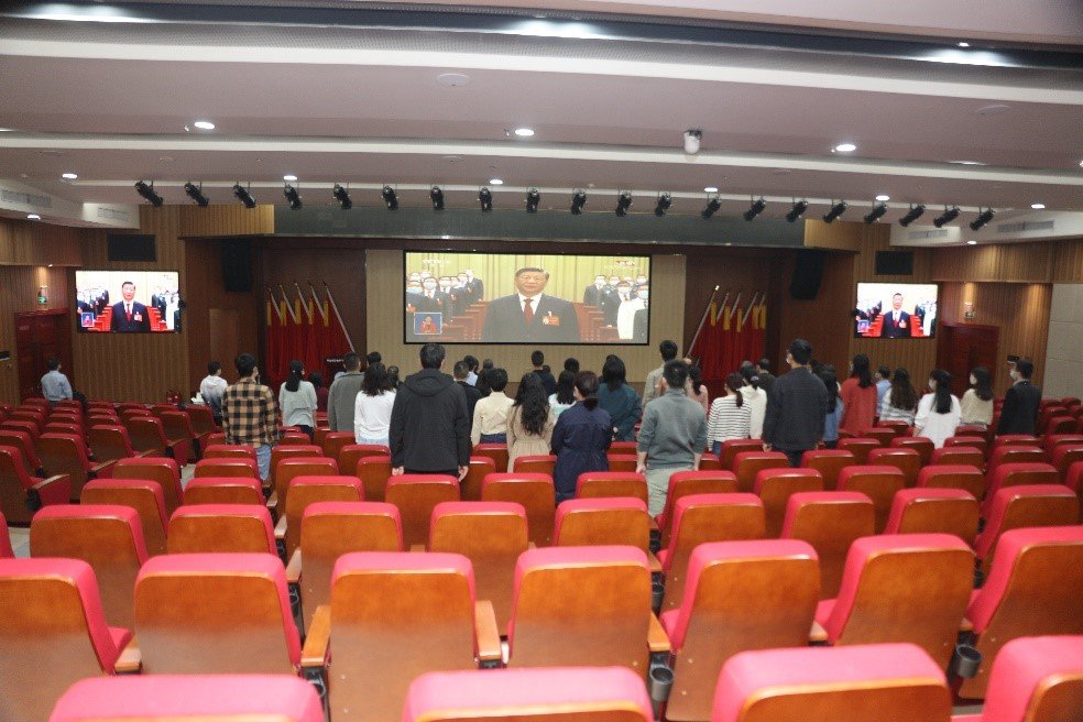 水生所组织收看党的二十大开幕会