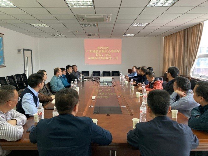 广西壮族自治区港航发展中心调研香溪河