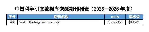 Water Biology and